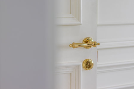 The door handle of luxuryの写真素材