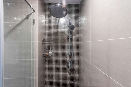 Shower With Glass Doorの写真素材