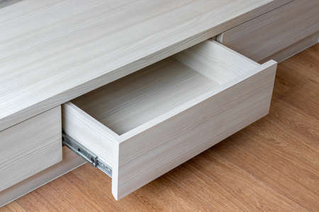 close up of bed drawersの写真素材