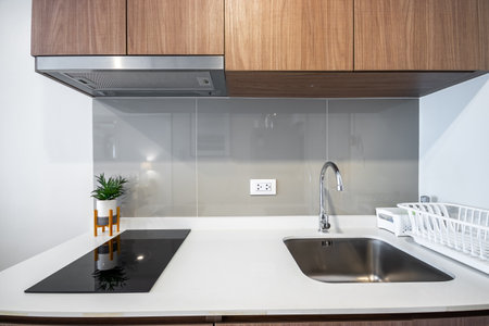 kitchen corner in homeの写真素材