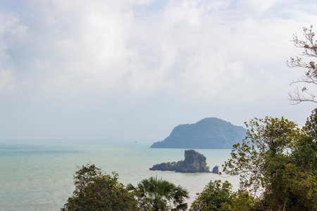 view of sea and mountain