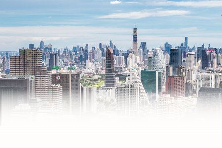 tall buildings in big cities concept of world economyの写真素材