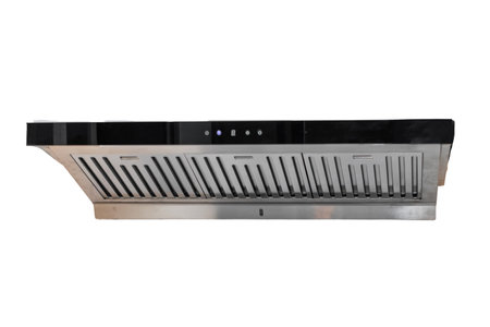 kitchen exhaust vent hood on white backgrounds.