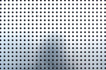 Metal aluminium rack with round holes drain rack step rack safety stepsの写真素材