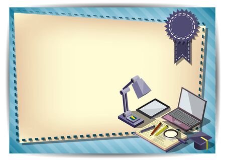 Creative education Template Flyer Brochure Vector Paper Design Template for infographics and banners conceptのイラスト素材