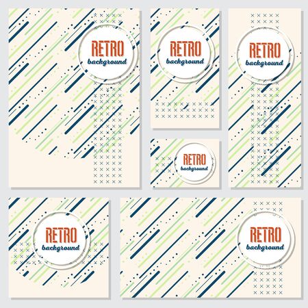 Old retro Vintage style background Design Template,Vector Illustrationのイラスト素材