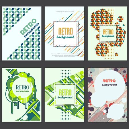 Old retro Vintage style background Design Template,Vector Illustrationのイラスト素材