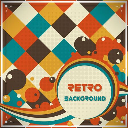 Old retro Vintage style background Design Template,Vector Illustrationのイラスト素材