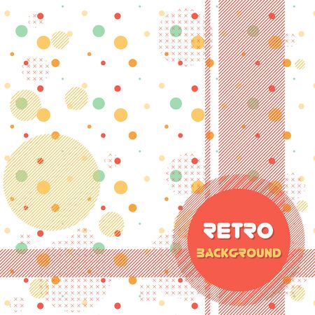 Old retro Vintage style background Design Template,Vector Illustrationのイラスト素材