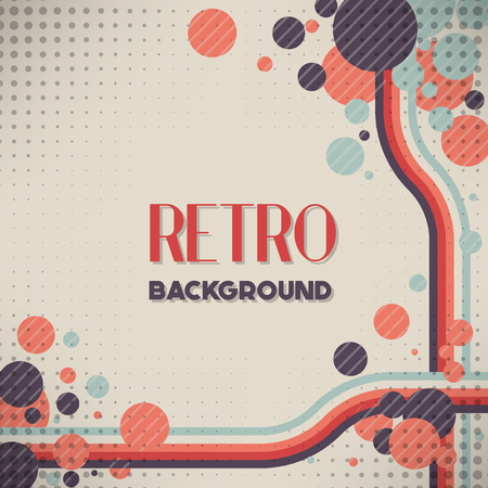 Old retro Vintage style background Design Template,Vector Illustrationのイラスト素材