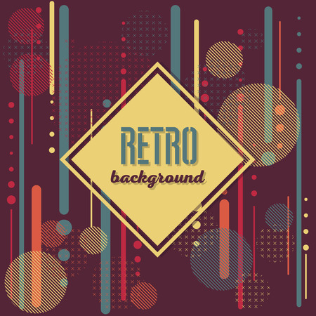 Old retro Vintage style background Design Template,Vector Illustrationのイラスト素材