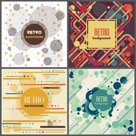 Old retro Vintage style background Design Template,Vector Illustrationのイラスト素材