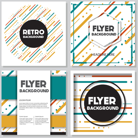 Old retro Vintage style background Design Template,Vector Illustrationのイラスト素材