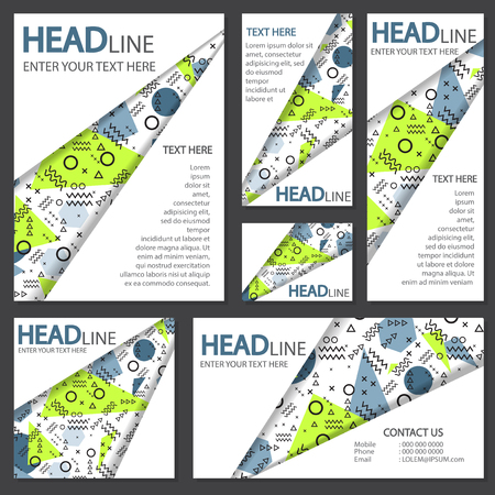 memphis background style Design Template,Vector Illustrationのイラスト素材