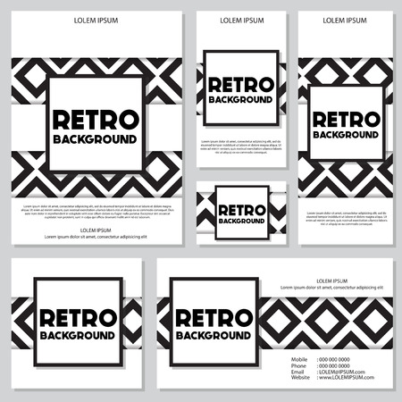 Old retro Vintage style background Design Template,Vector Illustrationのイラスト素材