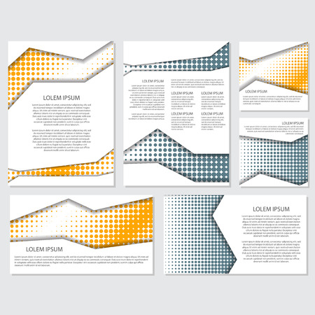 halftone Flyer style background Design Template,Vector Illustrationのイラスト素材