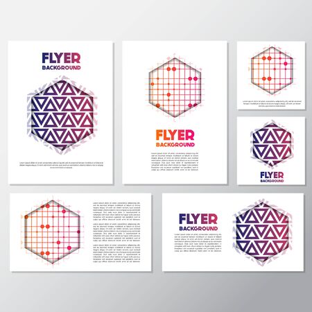 Fresh background flyer style background Design Template,Vector Illustrationのイラスト素材