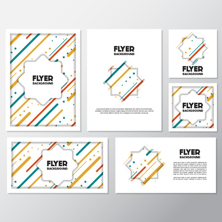 Fresh fashion background flyer style background Design Template,Vector Illustrationのイラスト素材