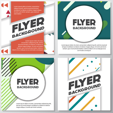 Fresh fashion background flyer style background Design Template,Vector Illustrationのイラスト素材
