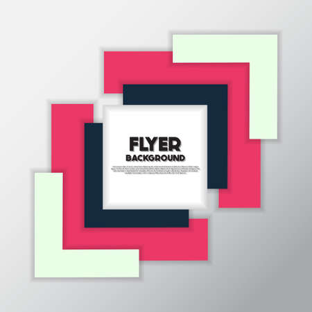 Fresh fashion background flyer style background Design Template,Vector Illustrationのイラスト素材