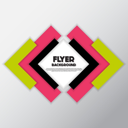 Fresh fashion background flyer style background Design Template,Vector Illustrationのイラスト素材