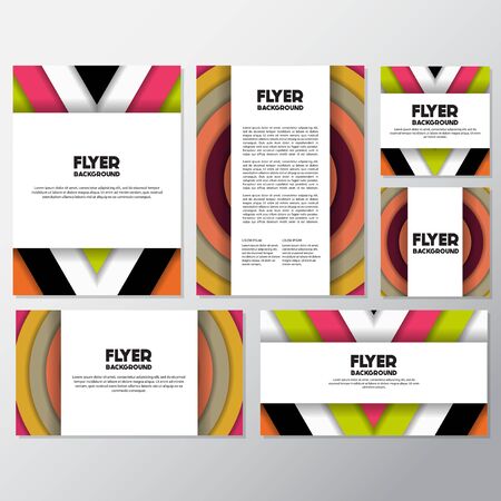 Fresh fashion background flyer style background Design Template,Vector Illustrationのイラスト素材