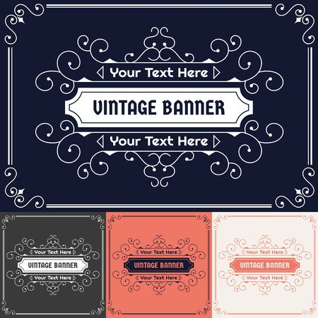 Vintage background lable style Design Template,Vector Illustrationのイラスト素材