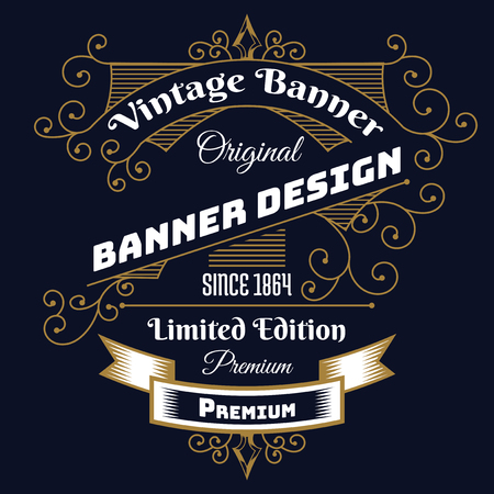 Vintage background lable style Design Template,Vector Illustrationのイラスト素材