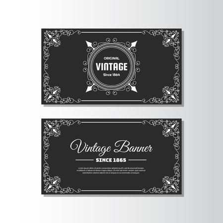 Vintage flyer background Design Template,Vector Illustrationのイラスト素材