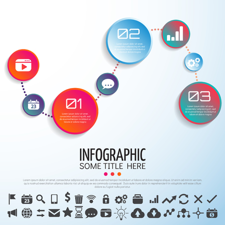 infographics Design Template,Vector Illustrationのイラスト素材