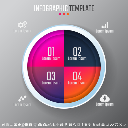 Infographics Design Template,Vector Illustrationのイラスト素材