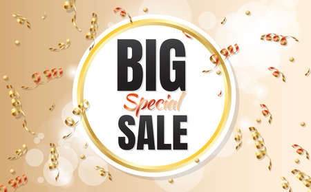 gift box sale template banner Vector background for banner, poster, flyerのイラスト素材