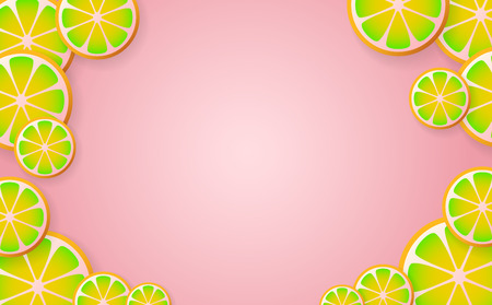 lemonade Vector background for banner, poster, flyerのイラスト素材