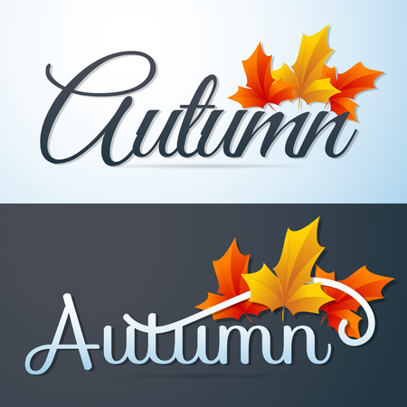 autumn sale template banner Vector background for banner, poster, flyerのイラスト素材
