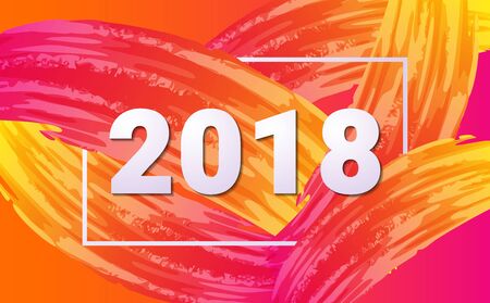 Happy New Year Background Vector background for banner, poster, flyerのイラスト素材