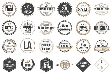 Vintage retro banner design.のイラスト素材