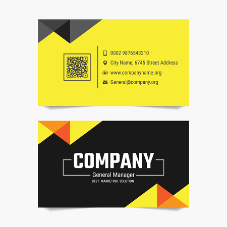 Modern business card Vector template design for companyのイラスト素材
