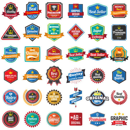 Vintage Retro Vector Logo for banner and poster.のイラスト素材