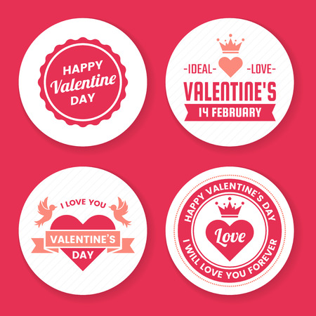Valentine template banner Vector background for banner, poster, flyerのイラスト素材