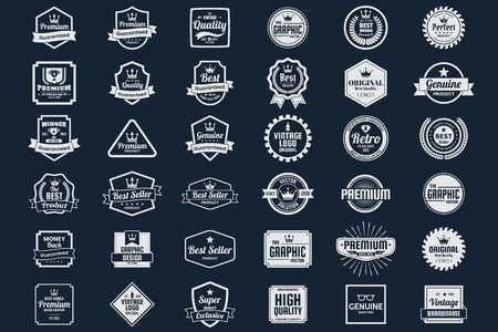 Vintage retro vector icon for banner, poster, flyer illustration.のイラスト素材