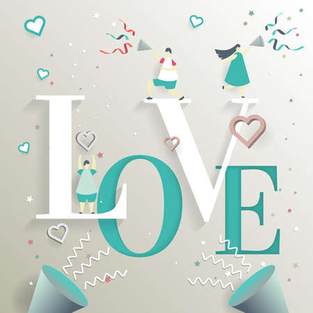 Wedding Retro Vintage Vector Label for bannerのイラスト素材