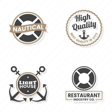 Vintage Retro Vector Logo for banner, poster, flyerのイラスト素材