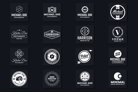 Vintage Retro Vector Logo for banner, poster, flyerのイラスト素材