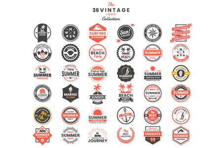 Vintage Retro Vector Logo for banner, poster, flyerのイラスト素材