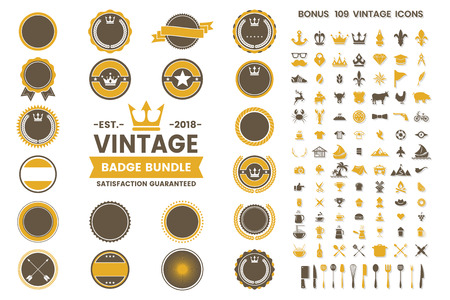 Vintage Retro Vector for banner, poster, flyerのイラスト素材