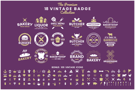 Vintage Retro Vector for banner, poster, flyerのイラスト素材