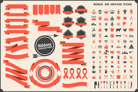 Vintage Retro Vector Logo for banner, poster, flyerのイラスト素材