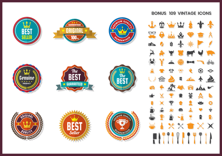 Vintage Retro Vector for banner, poster, flyerのイラスト素材