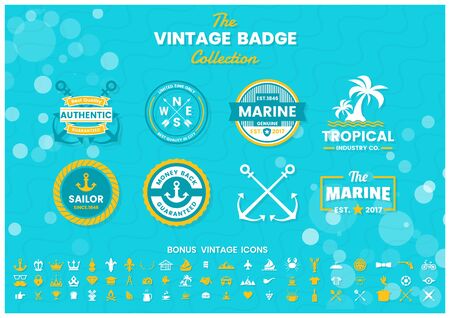 Vintage Retro Vector for banner, poster, flyerのイラスト素材