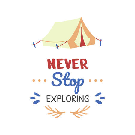 vintage quote illustration Vector for banner, poster, flyerのイラスト素材